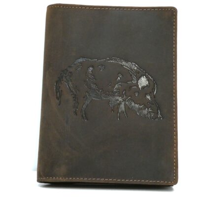 Jagdscheinetui Leder, Keilermotiv