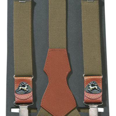 Hosenträger Leder, Hirsch/ Keiler