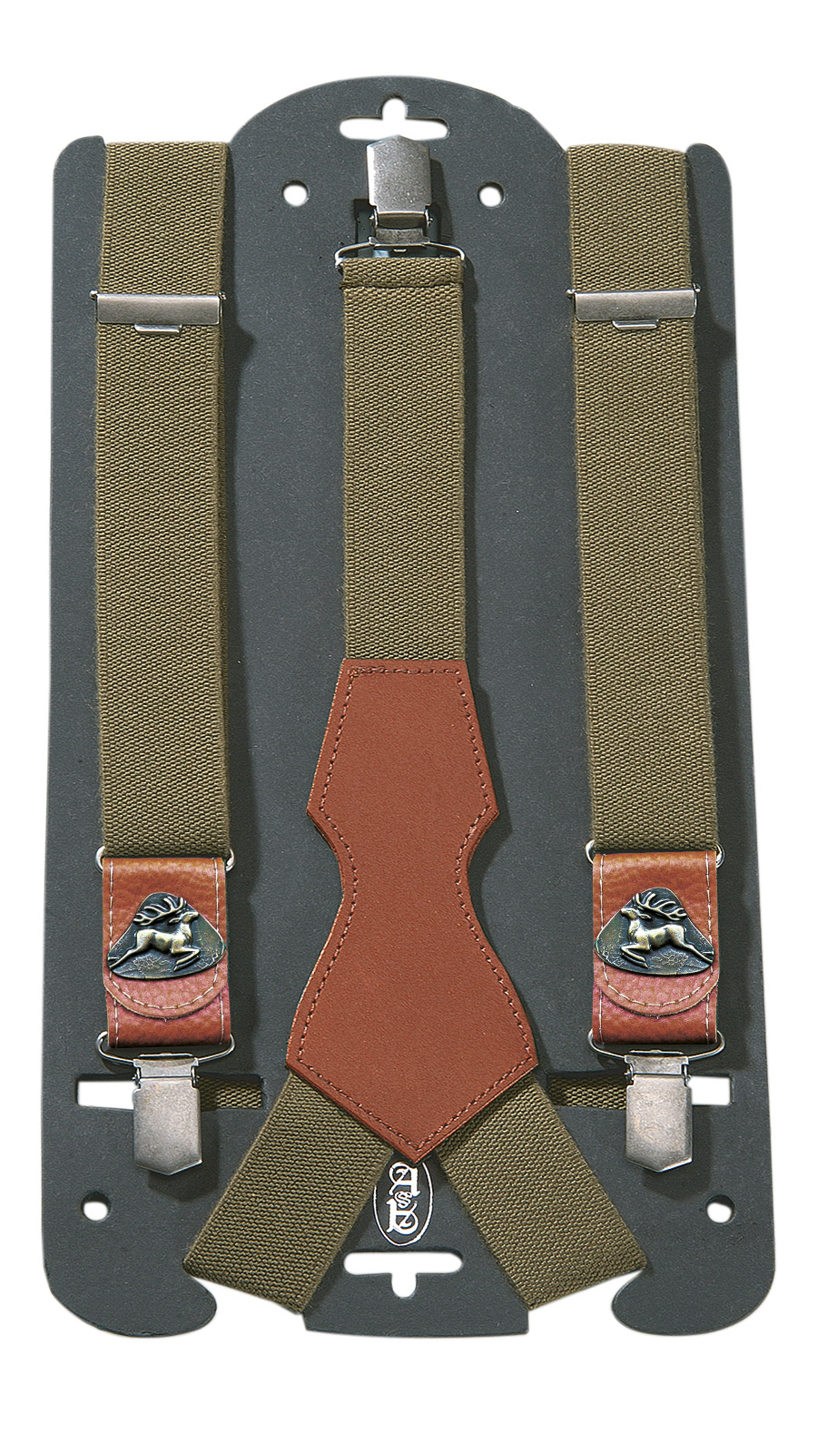 Hosenträger Leder, Hirsch/ Keiler