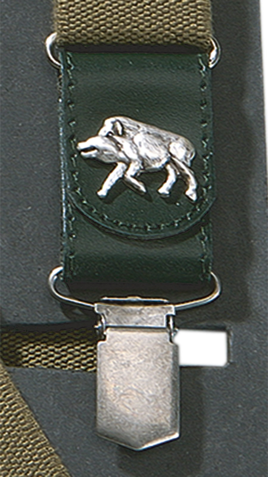 Hosenträger Leder, Hirsch/ Keiler – Bild 4