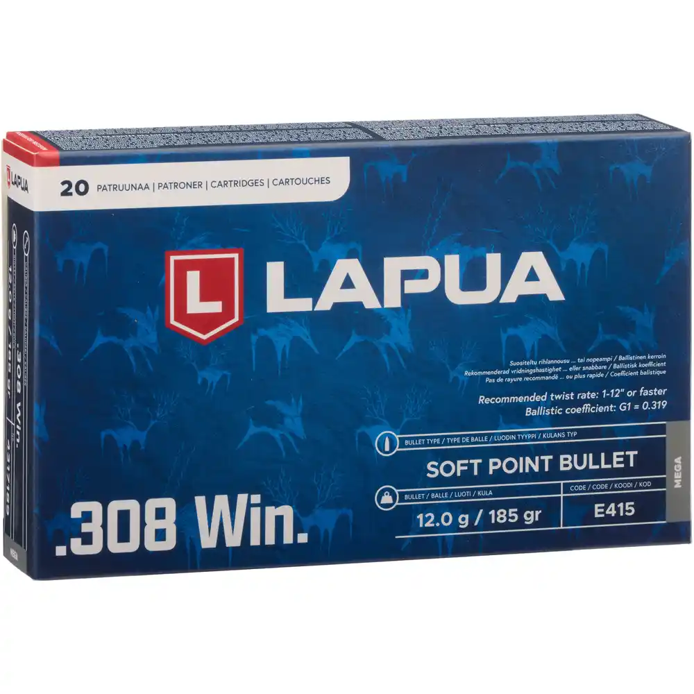 Lapua .308Win Mega SP 12g / 185gr